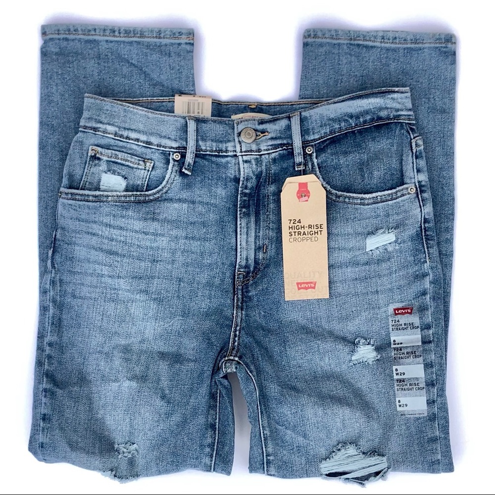 LEVI'S | 724 High Rise Straight Cropped Jeans